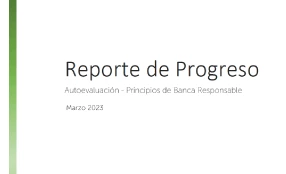 reporte de progreso